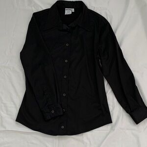 Moschino Charcoal Button-Up Shirt S 12 Made in Italy Long Sleeve